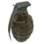 Original U.S. WWII Inert MkII Pineapple Grenade with Yellow Ring with M200A1 Fuze Original Items