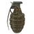 Original U.S. WWII Inert MkII Pineapple Grenade with Yellow Ring with M200A1 Fuze Original Items