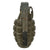 Original U.S. WWII Inert MkII Pineapple Grenade with Yellow Ring with M200A1 Fuze Original Items