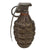 Original U.S. WWII Inert MkII Pineapple Grenade with Yellow Ring with M6A1 Fuze Original Items