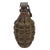 Original U.S. WWII Inert MkII Pineapple Grenade with Yellow Ring with M6A1 Fuze Original Items