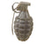 Original U.S. WWII Inert Early-Pattern Mk II “Pineapple” Fragmentation Grenade - Inert Original Items