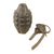 Original U.S. WWII Inert Early-Pattern Mk II “Pineapple” Fragmentation Grenade - Inert Original Items
