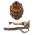 Original U.S. WWII Inert MkII Pineapple Frag. Grenade Painted White for Israeli Use Post-War