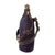 Original French WWI Model 1877 Canteen With Cover in Dark Blue with Shoulder Strap & Both Plugs - Bidon Original Items