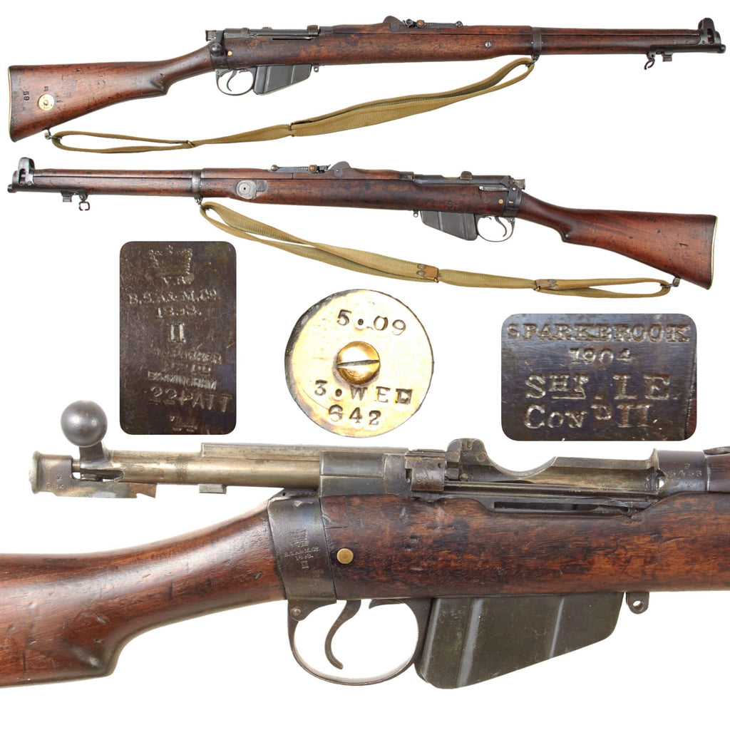 Original British WWI Lee-Metford MkII dated 1893 Converted to S.M.L.E. in 1904 and .22 Trainer in 1914 with Web Sling - Serial P 5456 Original Items