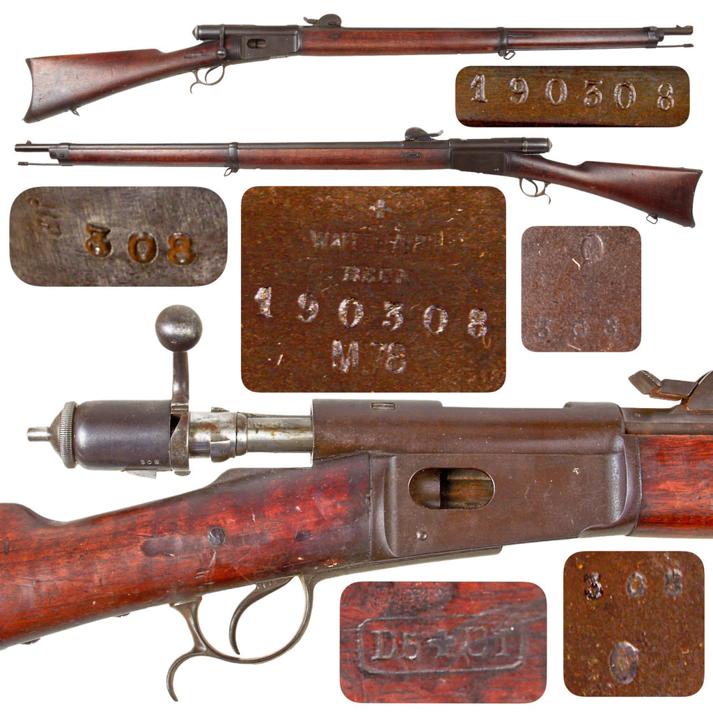 Original Swiss Vetterli Repetiergewehr M1878 Magazine Rifle by Waffenfabrik Bern Serial 190308 - 10.4×38mm Original Items
