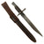 Original Canadian WWI Mk.II Ross Rifle Bayonet and 1916-Dated Scabbard - Dated 1911 Original Items