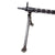 Original German WWII MG 13 Display Light Machine Gun with Carry Handle, Magazine Pouch Set, and Empty Normandy Camo Magazine Case - Maschinengewehr 13 Original Items