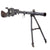 Original WWII Danish Madsen Display Light Machine Gun with Internal Components - Serial EM No. 1245 Original Items