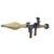 Original U.S. Vietnam Era Rubber Training Aid Russian RPG-7B Rocket Propelled Grenade Launcher From Training Sustainment Command - Inert Original Items
