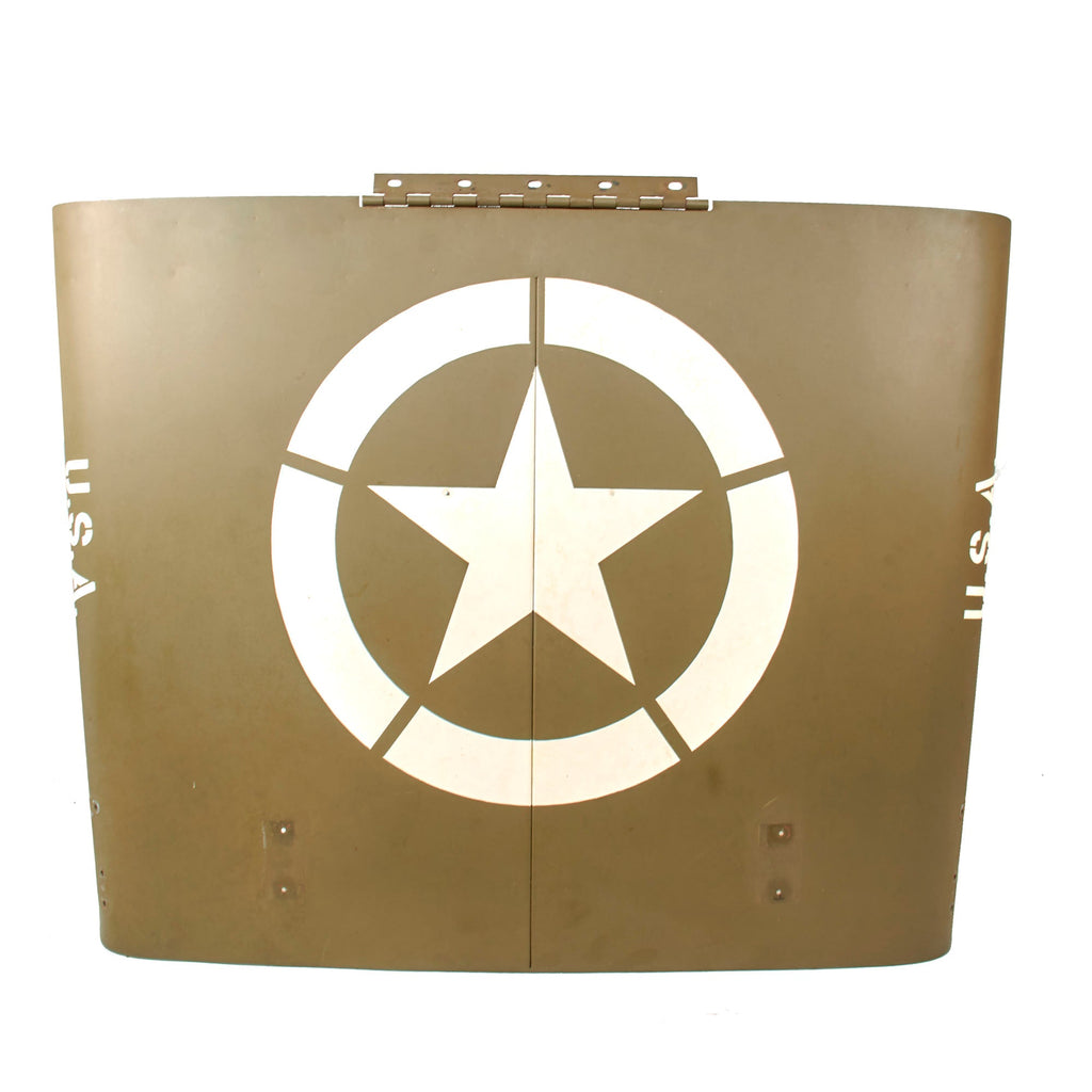 Original U.S. WWII 1942 Ford GPW Jeep Hood - Restored Original Items