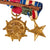 Original U.S. WWII Six-Place Mini-Medal Bar with DFC & Silver Star on Period Mount - Excellent Original Items
