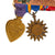 Original U.S. WWII Six-Place Mini-Medal Bar with DFC & Silver Star on Period Mount - Excellent Original Items