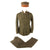 Original U.S. WWI USMC Named P1917 Forest Green Uniform Jacket & Trousers with High Quality Reproduction Bell Crown Visor Cap & Shirt Original Items