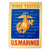 Original U.S. Vietnam War USMC “Time Tested” Metal Double-Sided Enlistment Sign - 29 ¾ x 39 ½”