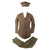 Original U.S. Pre-WWII Complete Named USMC Uniform Grouping with Greens, Khakis, Blues, and Matching Visor Caps - Served from 1929-1933 - Charles D. Naef Original Items
