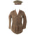 Original U.S. Pre-WWII Complete Named USMC Uniform Grouping with Greens, Khakis, Blues, and Matching Visor Caps - Served from 1929-1933 - Charles D. Naef Original Items