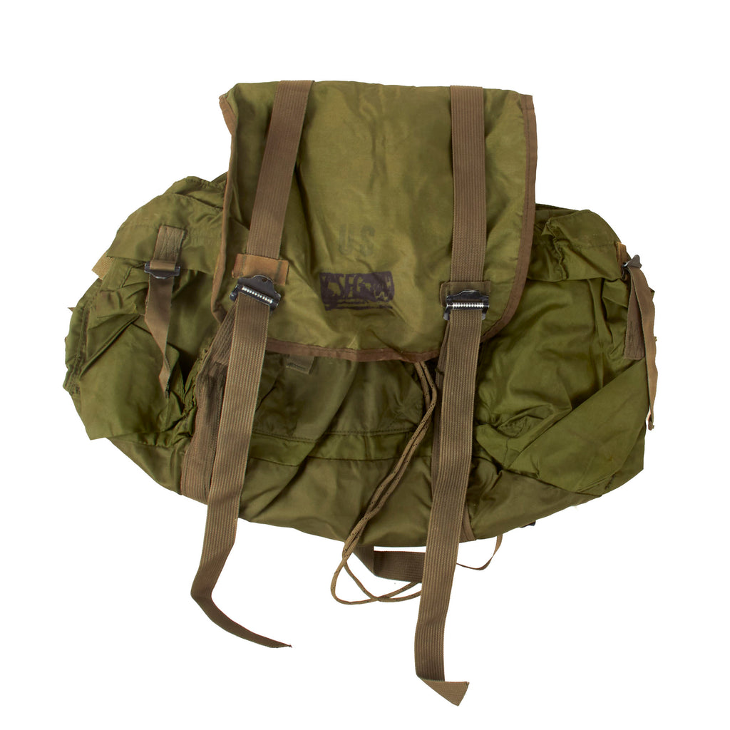 Original U.S. Vietnam War Early 1964 Model Lightweight Rucksack Pack - No Frame Original Items