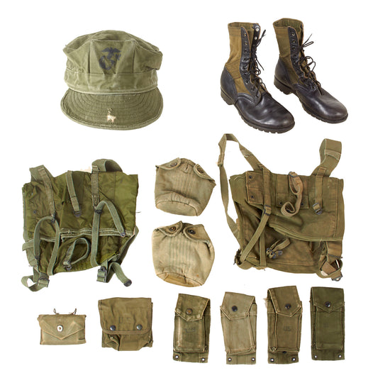 Original U.S. Vietnam War Era USMC Marine Corps Field Gear Lot