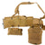 Original U.S. WWII USMC M1923 Belt Rig with USN Ka-Bar Knife, Two 4th Pattern Rabbit Ear Canteen Covers with Canteens, First Aid Pouch, and P-41 Suspenders Original Items