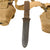 Original U.S. WWII USMC M1923 Belt Rig with USN Ka-Bar Knife, Two 4th Pattern Rabbit Ear Canteen Covers with Canteens, First Aid Pouch, and P-41 Suspenders Original Items