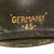 Original German WWII USGI Repainted Travel Diary Large M42 Helmet with 1943 Dated 58cm Liner and Chinstrap - Stamped EF66 Original Items