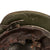 Original German WWII USGI Repainted Travel Diary Large M42 Helmet with 1943 Dated 58cm Liner and Chinstrap - Stamped EF66 Original Items