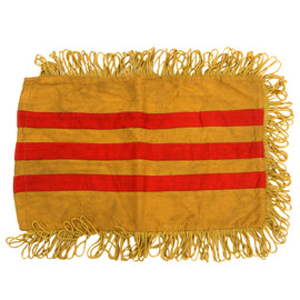 Original Vietnam War Pre 1975 Small Flag of South Vietnam with Fringe - 8 ½ x 14”