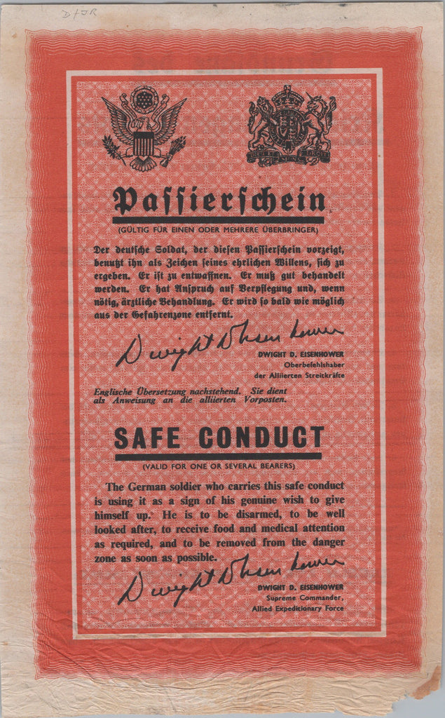 Original U.S. WWII Propaganda Leaflet Lot Dropped on German Soldiers w ...