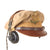 Original U.S. WWII Named USAAF Officer’s Tan Crusher Visor Cap by Dobbs of New York with ANB-H-1 Headset