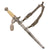 Original German WWII 2nd Model Luftwaffe Dagger by Tigerwerk Lauterjung & Co. with Hanger and Portepee Original Items