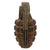 Original U.S. WWII Inert MkII Pineapple Grenade with Yellow Ring with M200A1 Fuze Converted During War to M10A2 Fuze Original Items