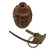 Original U.S. WWII Inert MkII Pineapple Grenade with Yellow Ring with M200A1 Fuze Converted During War to M10A2 Fuze Original Items
