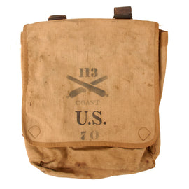 Original U.S. Indian Wars / Spanish-American War Era 113th Company Coastal Artillery Marked M-1878 “Blanket Bag” Knapsack by Rock Island Arsenal