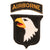 Original U.S. WWII Rare 101st Airborne Division Type 5 Patch with White Back & Detached Rocker Original Items