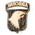 Original U.S. WWII Rare 101st Airborne Division Type 7 Patch with White Back & Integral Rocker Original Items