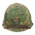 Original U.S. Vietnam War M1 Helmet with 1969 Dated Camouflage Cover and Liner - Broken Liner Chinstrap