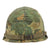 Original U.S. Vietnam War M1 Helmet with 1969 Dated Camouflage Cover and Liner - Broken Liner Chinstrap