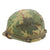 Original U.S. Vietnam War M1 Helmet with 1969 Dated Camouflage Cover and Liner - Broken Liner Chinstrap
