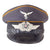 Original German WWII Luftwaffe Early Pattern Flight Branch EM/NCO Schirmmütze Visor Cap with Droop Tail Eagle, Measured Size 56cm