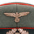 Original German WWII Heer Army Artillery Officer Schirmmütze Visor Cap by Peküro with Saddle Form Crown, Measured Size 54cm Original Items