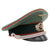 Original German WWII Heer Army Artillery Officer Schirmmütze Visor Cap by Peküro with Saddle Form Crown, Measured Size 54cm Original Items
