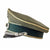 Original German WWII Heer Army Infantry Officer Schirmmütze Visor Cap by EREL Extra with Saddle Form Crown, Measured Size 57 1/2cm Original Items