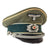 Original German WWII Heer Army Infantry Officer Schirmmütze Visor Cap by EREL Extra with Saddle Form Crown, Measured Size 57 1/2cm Original Items