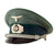 DRAFT Original German WWII Heer Jäger Officer Schirmmütze Visor Crush Cap by EREL Privat (Double Marked) (Copy) Original Items