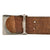 Original German WWII Luftwaffe 1940 Dated EM/NCO Leather Belt with Two Piece Pebbled Aluminum “Droop Tail” Buckle