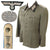 Original German WWII Heer Medical Administrative Official M36 Dienstrock Service Tunic with 164th Light Africa Division Identity Disc