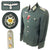 Original German WWII Heer Army Gebirgsjäger Hauptmann Officer M36 Field Uniform Tunic with Quilted Insulated Lining, Edelweiß Sleeve Badge and Award Ribbons
