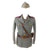 Original Italian WWII 3rd Engineer Regiment Lieutenant’s Uniform Group with Bustina, Officer’s Belt, Holster, and Leg Warmers